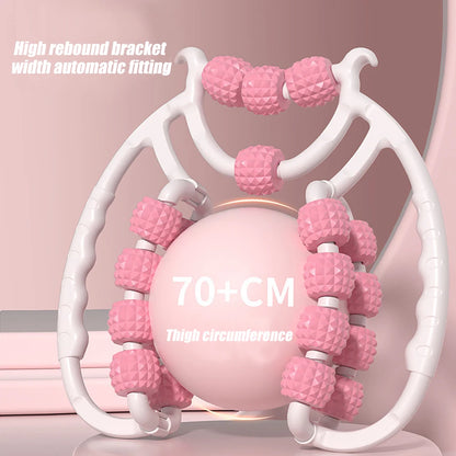 Newest 20 Wheel Annular Leg Clamp Massager Anti-cellulite Massager Body Slimming Roller.