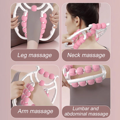 Newest 20 Wheel Annular Leg Clamp Massager Anti-cellulite Massager Body Slimming Roller.