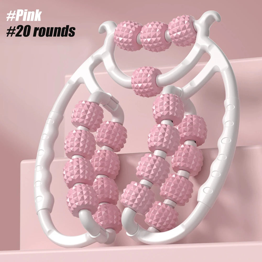 Newest 20 Wheel Annular Leg Clamp Massager Anti-cellulite Massager Body Slimming Roller.