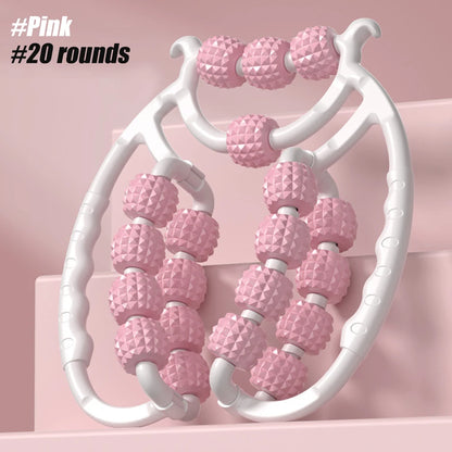 Newest 20 Wheel Annular Leg Clamp Massager Anti-cellulite Massager Body Slimming Roller.