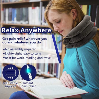 Cervical Neck Traction Device, Relief for Chronic Neck & Shoulder Alignment Pain.