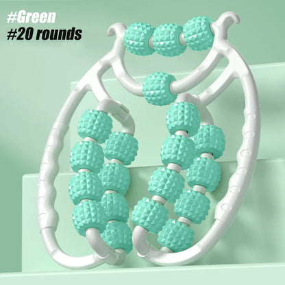 Newest 20 Wheel Annular Leg Clamp Massager Anti-cellulite Massager Body Slimming Roller.