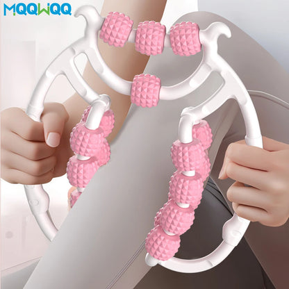 Newest 20 Wheel Annular Leg Clamp Massager Anti-cellulite Massager Body Slimming Roller.