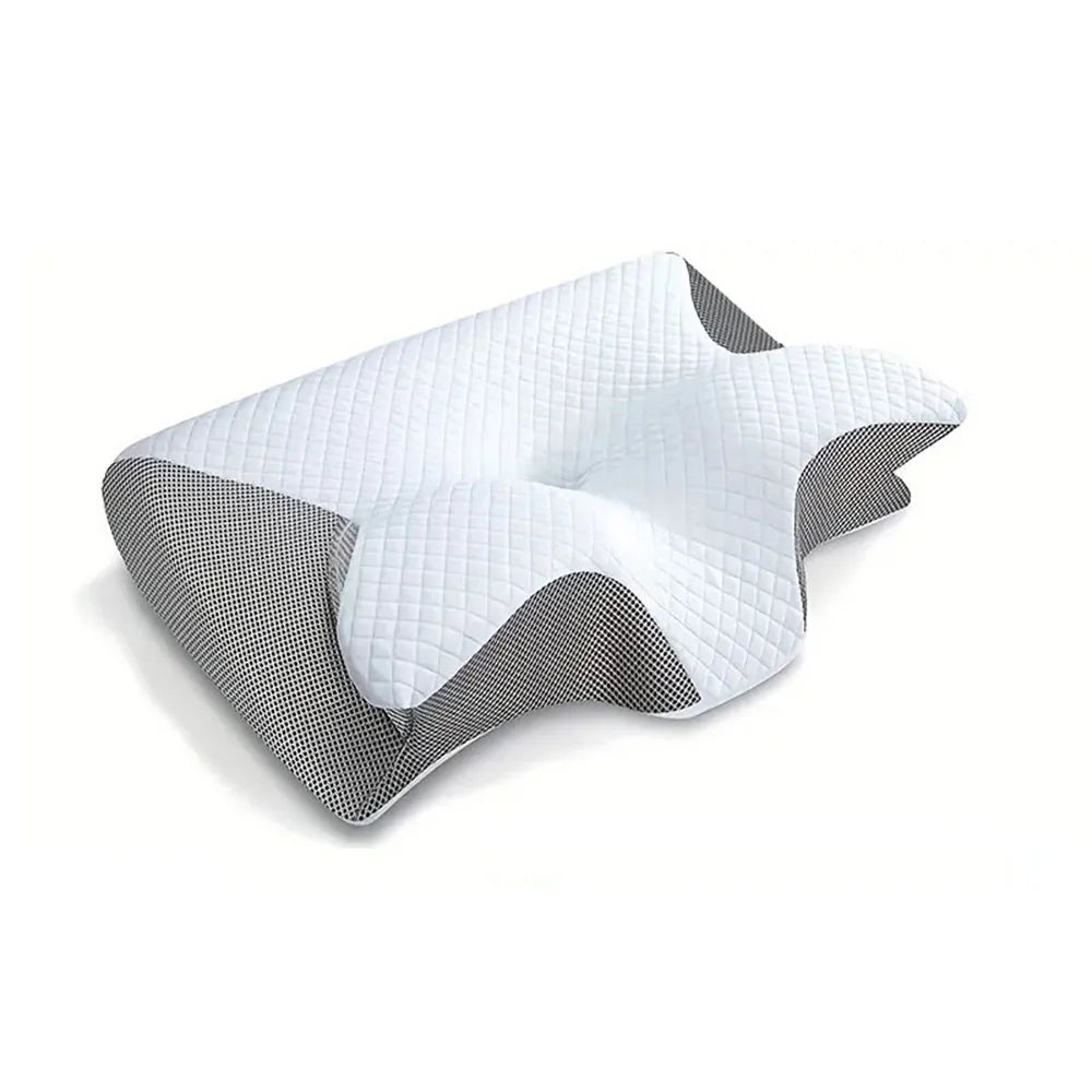 Memory Foam Cervical Pillow, 2 in 1 Ergonomic Contour Orthopedic Pillow for Neck Pain.