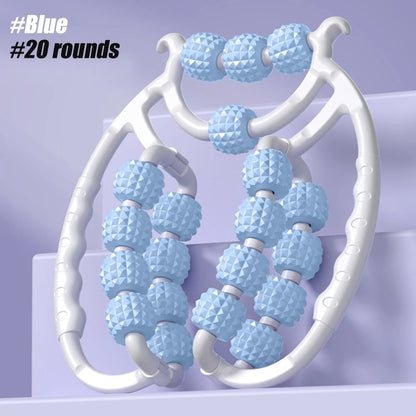 Newest 20 Wheel Annular Leg Clamp Massager Anti-cellulite Massager Body Slimming Roller.