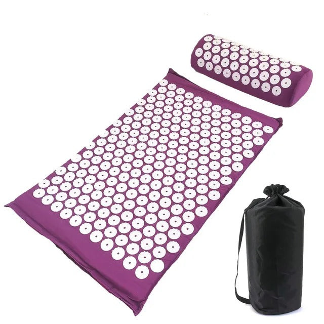 Acupressure Mat & Pillow - Back/Neck Pain Relief & Muscle Relaxation